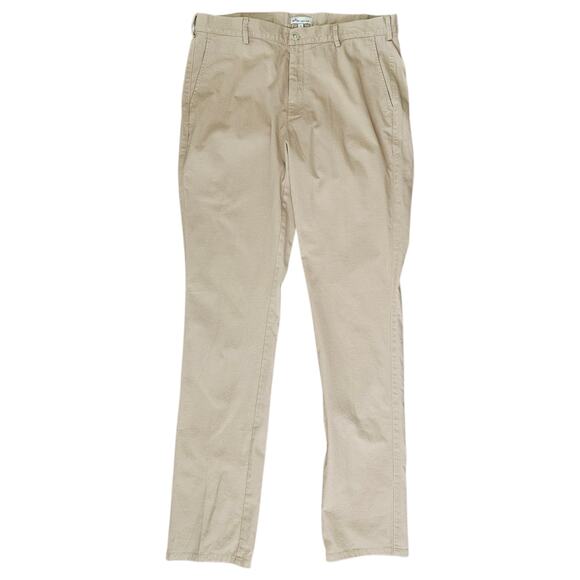 Peter Millar Crown Men Size 36 Pilot Twill Flat Front Khaki Trouser Chino Pant - Picture 1 of 6